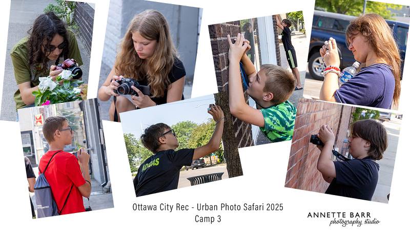 Students learn how to take photos during the Urban Safari Photo camp this summer in Ottawa. The week-long camp  is part of the Ottawa Recreation summer program.