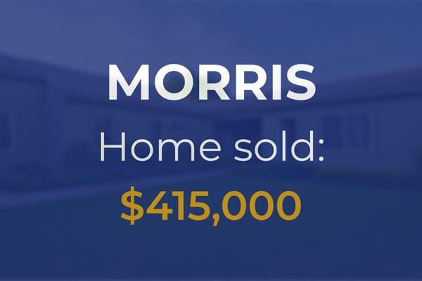 Sale closed in Morris: $415,000 for a single-family home