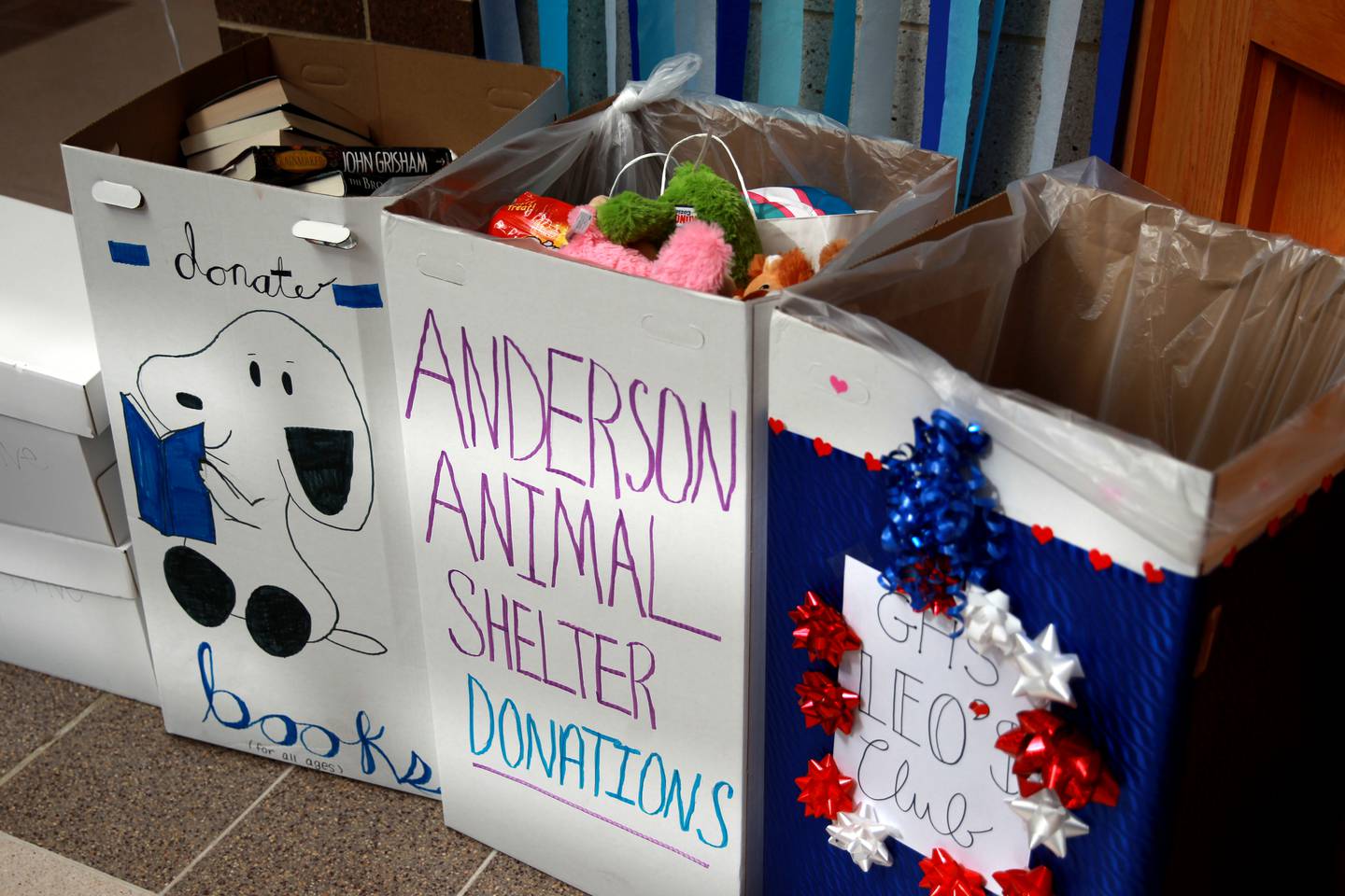 Geneva High School students were urged to bring donations for Anderson Animal Shelter as part of the school’s Week of Giving on Wednesday, April 24, 2024.