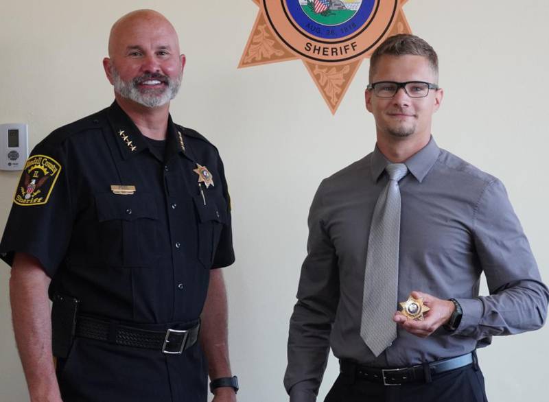 Kendall County Sheriff Dwight Baird and Deputy Brendan Heye
