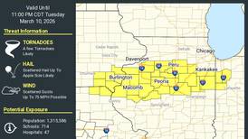 Tornado watch issued for Illinois counties along and south of Interstate 80