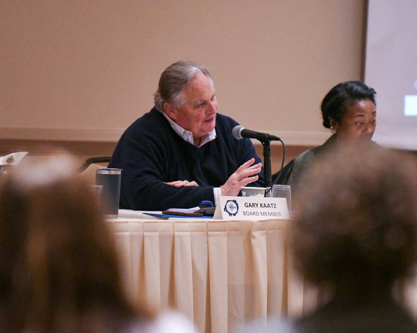Illinois state board member Gary Kaatz comments during the meeting on Tuesday Nov. 18, 2025, held at the Bolingbrook Golf Course in Bolingbrook.
