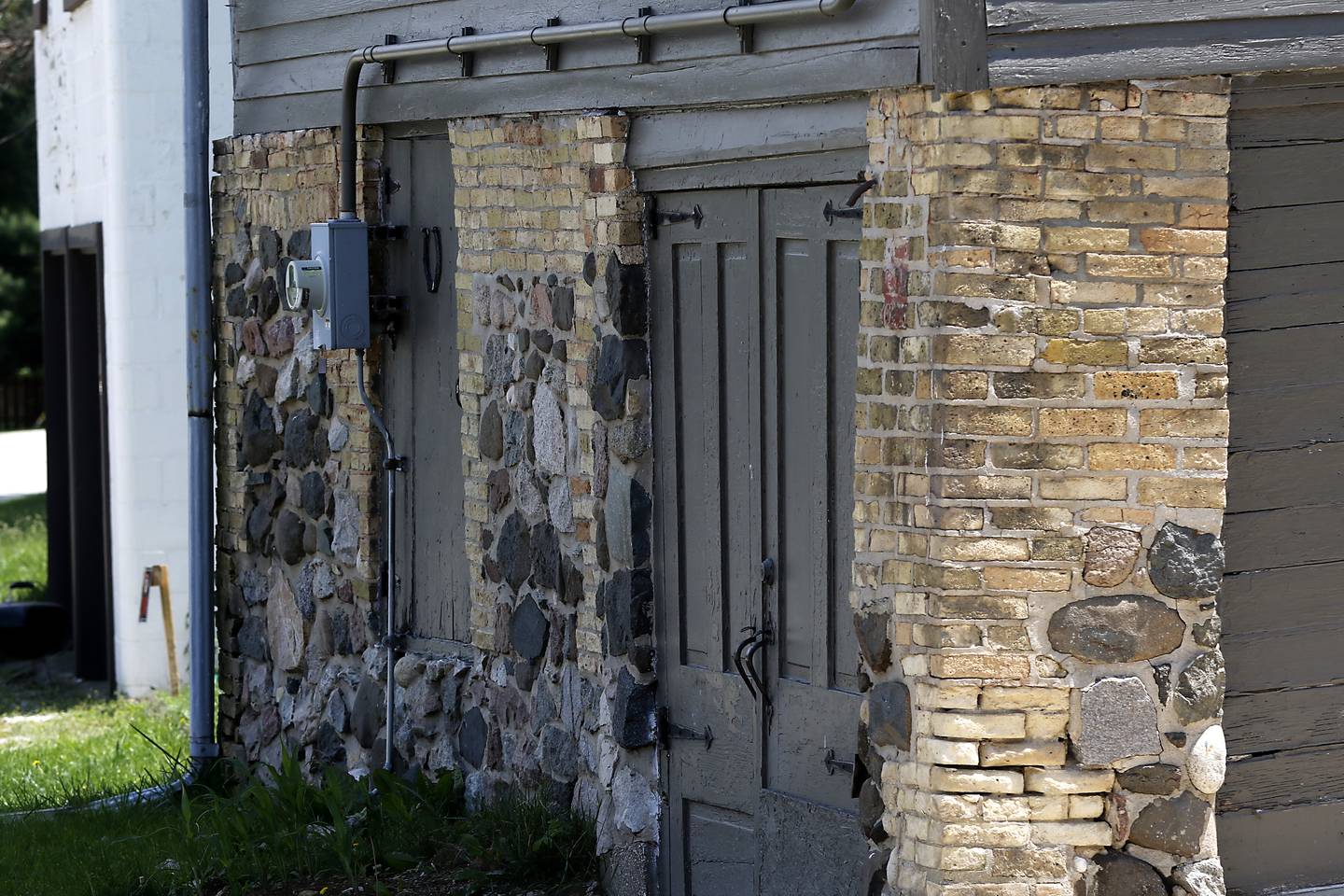 The Charles Cotting Olde No. 90 house at 10328 N Main St. in Richmond recently had the old stone foundation stabilized with a $3,000 grant from Landmarks Illinois. The is the village’s oldest surviving building.