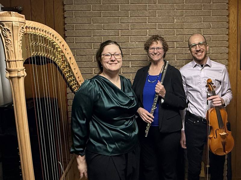 The St. Charles Public Library continues its popular Sunday Concert Series with a special performance by The Peacock Trio at 2 p.m. Sunday, March 15.