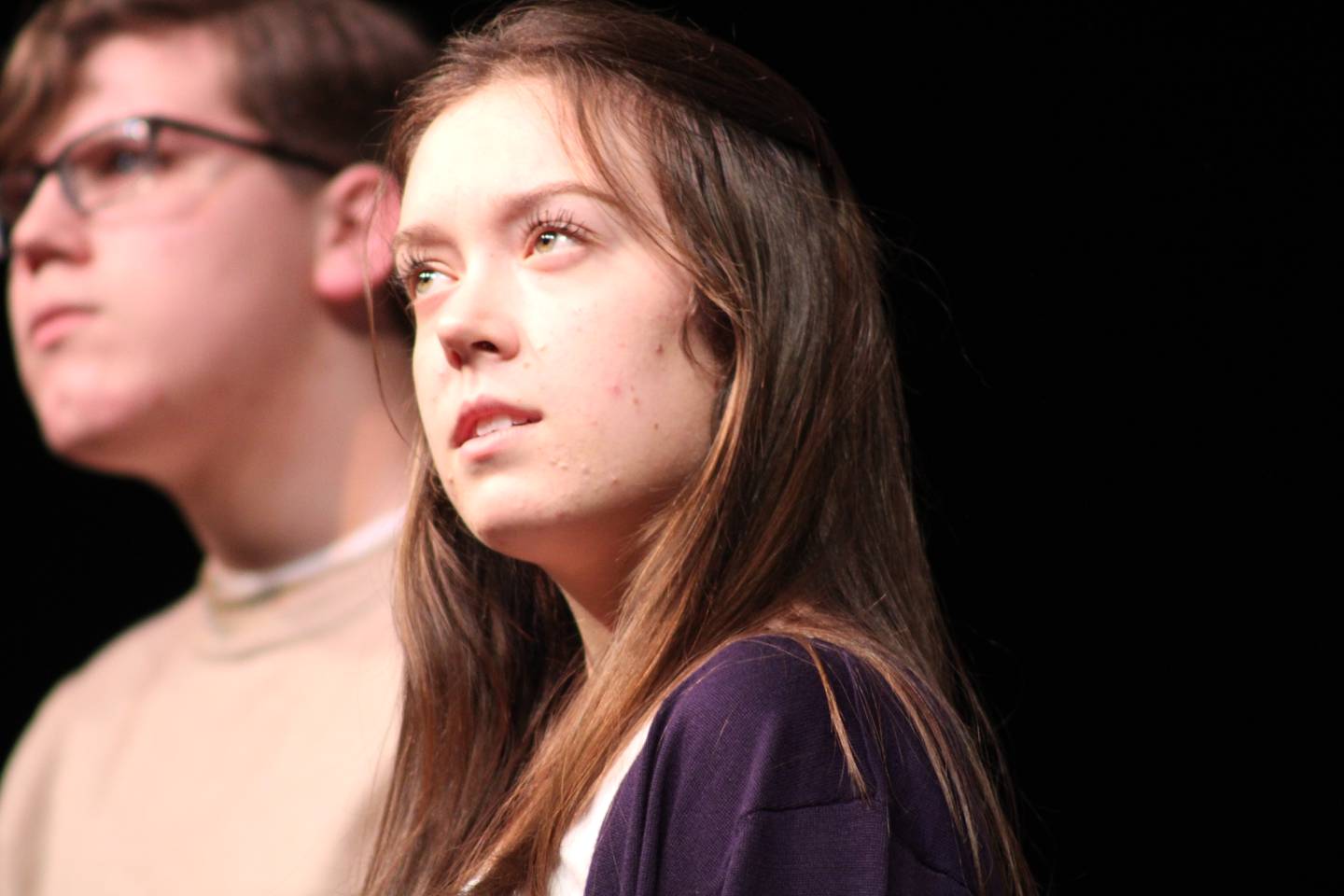 Jennika Francis plays Ruby in Sterling High School's collective interpreter production. "coda" Wednesday at the Centennial Auditorium.