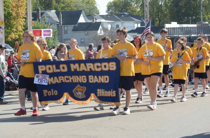 The Polo Marcos Marching Band performs at Autumn on Parade on Sunday, Oct. 6, 2024 in Oregon.