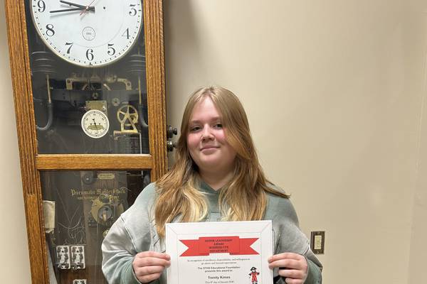 Ottawa Township High School honors Trenity Kimes as January Student of Month