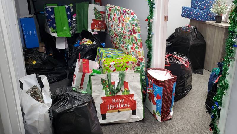 Volunteer advocates from CASA of McHenry County donated gifts to 195 children in foster care in the lead-up to Christmas.