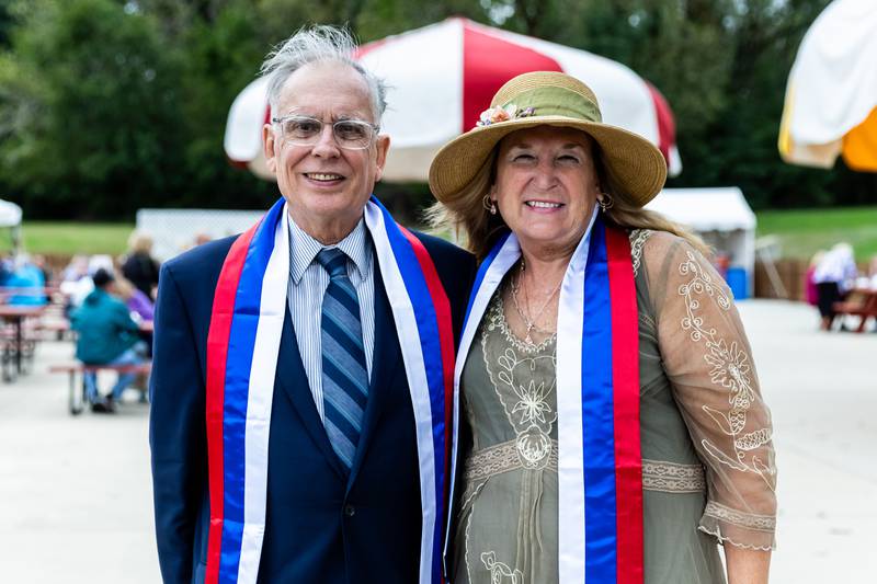 Mike Vidmar and Mary Petrella serve as honorary mayors for the Slovenian Grape Harvest Festival on Sept. 29, 2024.