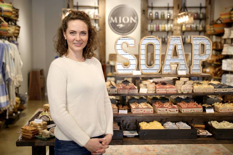 Olga Boldyreva, who owns MION Artisan Soap Co. with her family, recently opened a second store at 78 S. First St. in downtown St. Charles. The original MION store is located in downtown Wheaton.