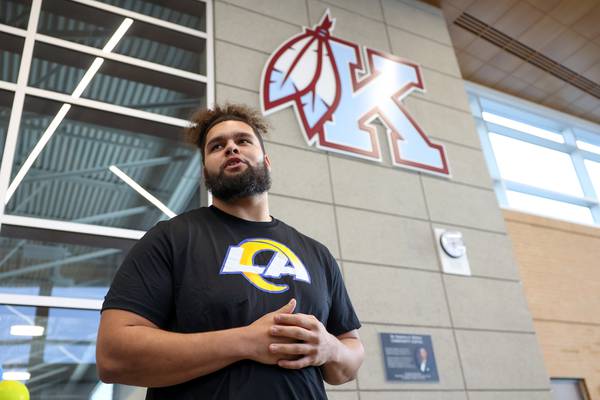 Kankakee native, new LA Ram Keagen Trost celebrated by community he’s become a role model for