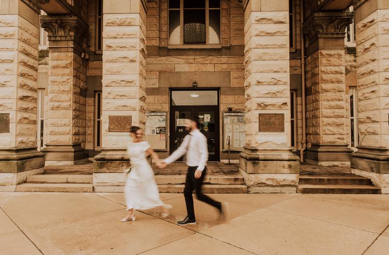 Carter and Angela Coble saved thousands of dollars by having a courthouse wedding.