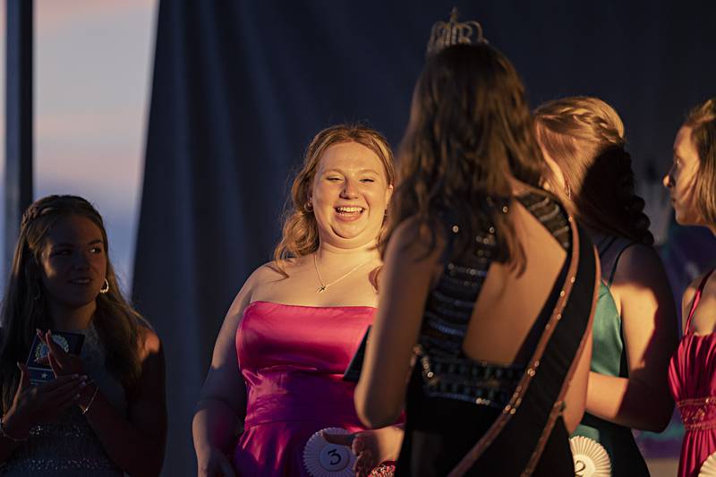 Keltie Champley is awarded the stage presence award Wednesday August 2, 2023 during the Junior Miss Ogle County pageant.