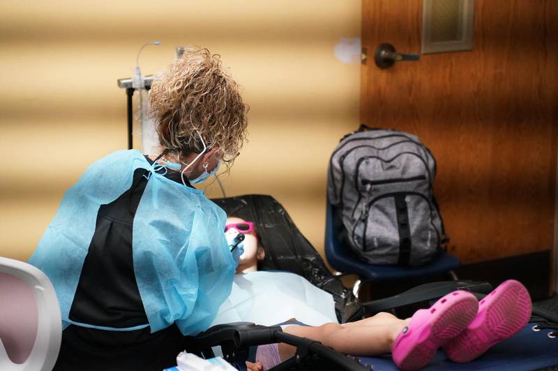 Crystal Lake Elementary District 47 hosted a back-to-school districtwide resource fair Aug. 9, 2025 that provided backpacks, school supplies, haircuts and dental care to more than 200 students.