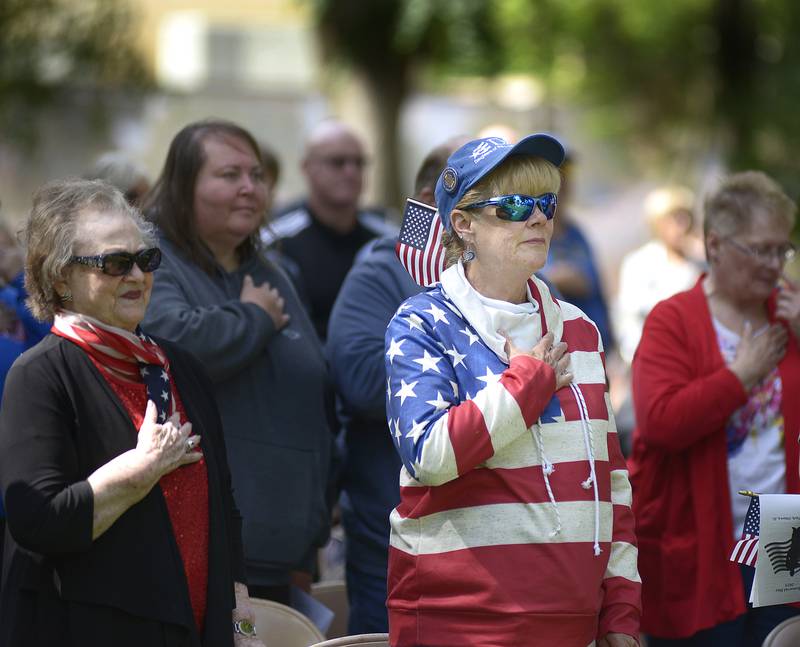 Large patriotic crowds gathered Monday at Washington Park in Ottawa for the annual Memorial Day ceremony to honor the fallen.