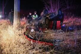 Woman flown from rollover crash in Woodstock with serious injuries
