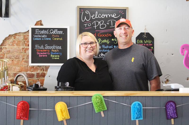 Jamie and Paul Harmon own Peanut Butter and Deli in downtown Morrison, where they serve sandwiches, drinks and desserts. Their three children, Gracen, Landri and Cort work with them.