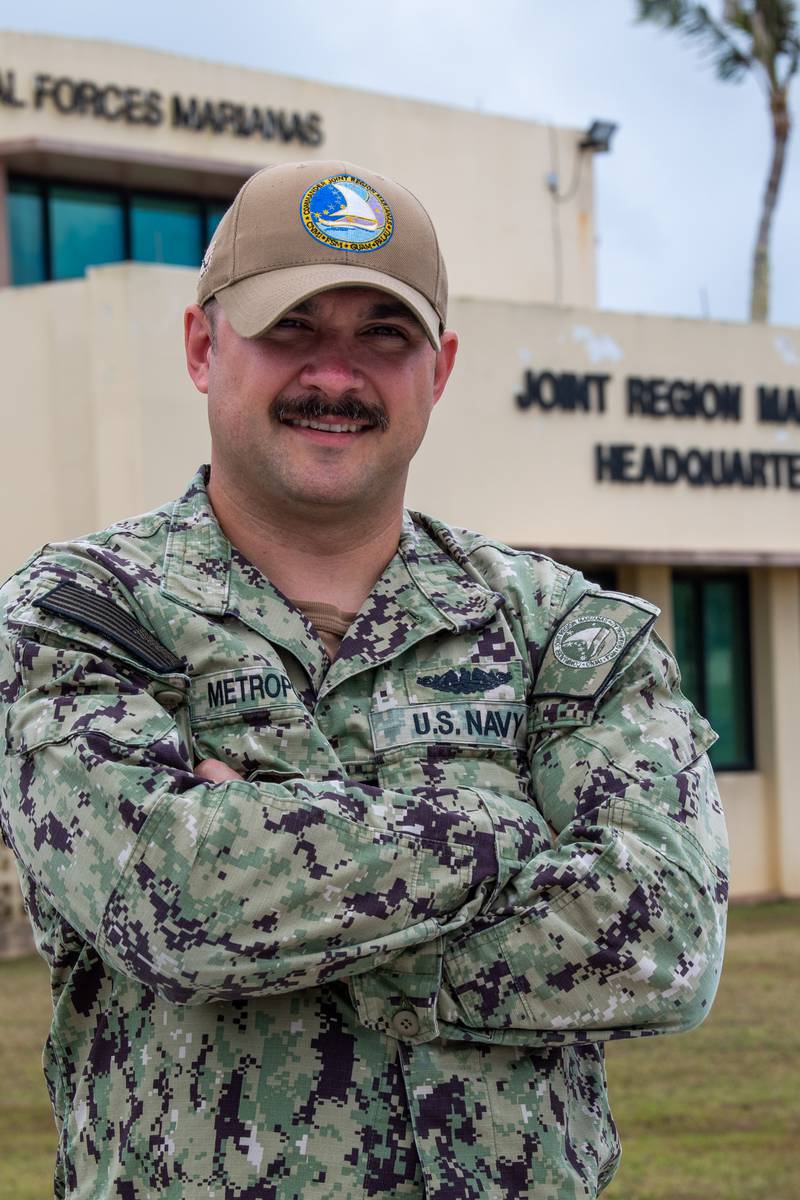 Petty Officer 2nd Class Kyle Metropoulos, a native of Princeton, is serving in the U.S. Navy at Commander, Joint Region Marianas on the island of Guam.