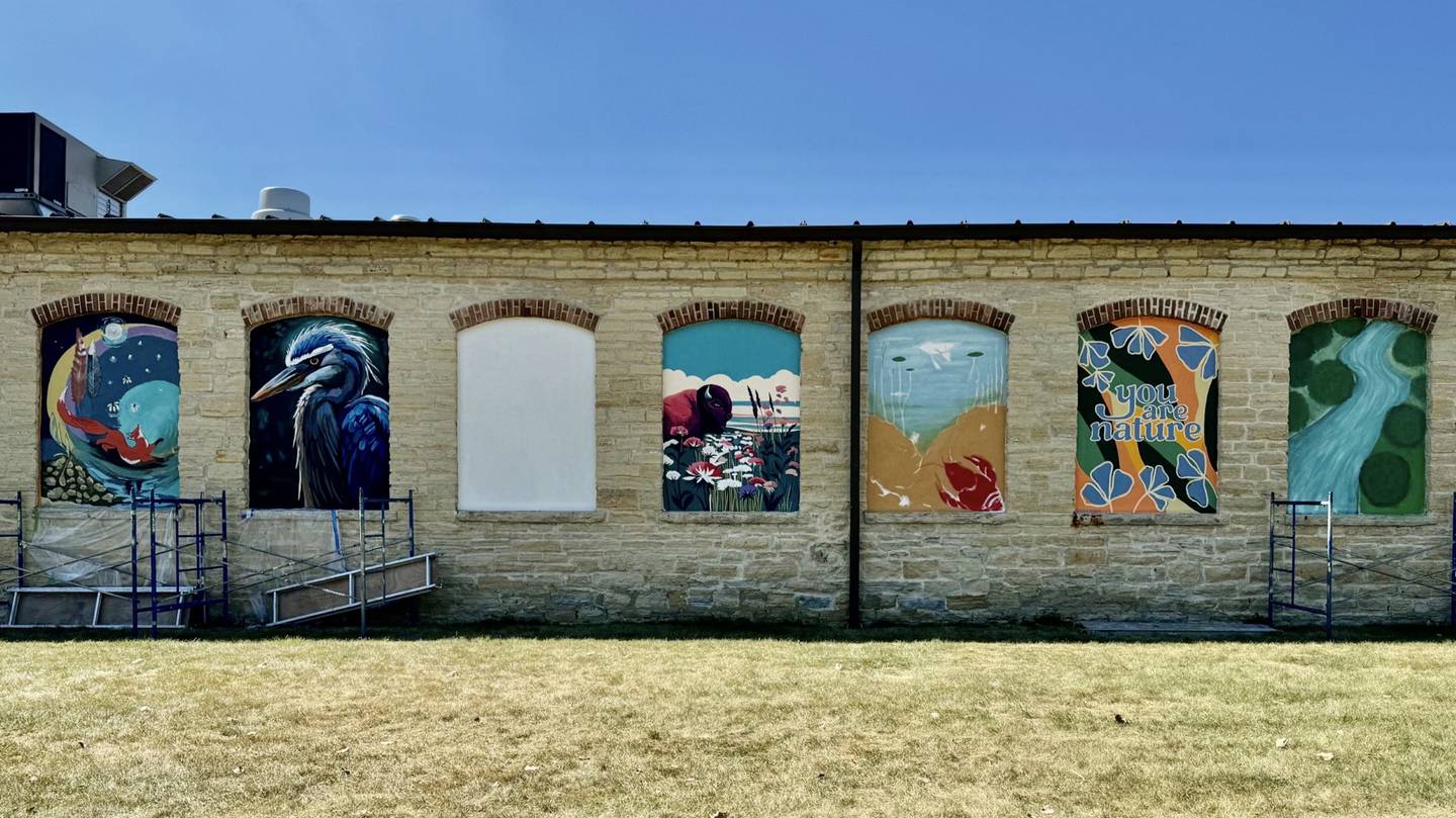 Batavia's newest public art installation is transforming boarded windows in to a mural series overlooking the Fox River on the east side of the Jeffrey D. Schielke Government Center at 100 N. Island Ave.