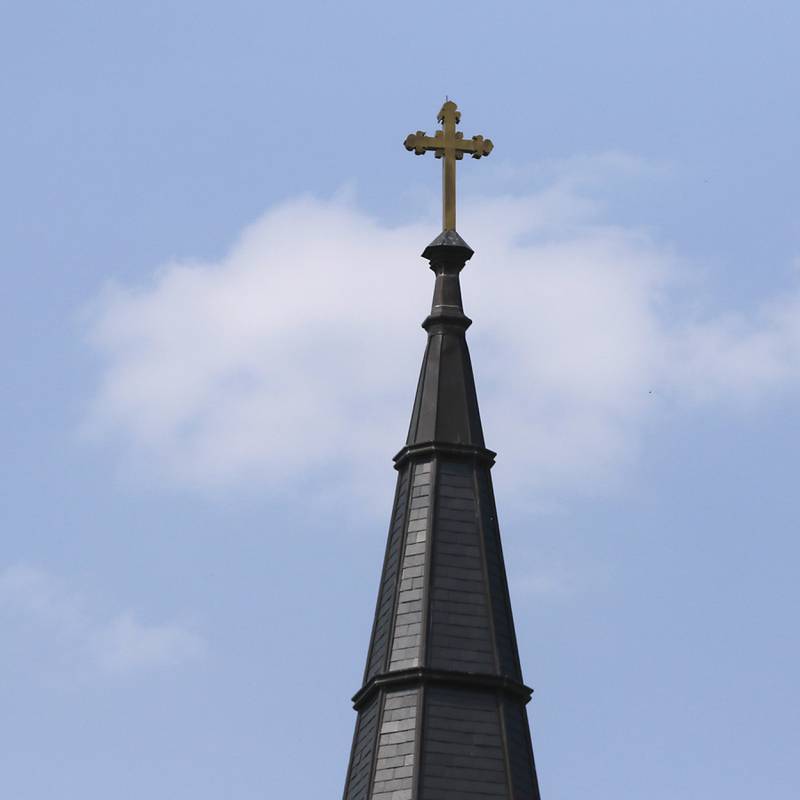 St. John the Baptist Catholic Church in Johnsburg, on Tuesday May 23, 2023. The Rev. John Holdren, who served at this church, was named in the 2023 report on Catholic Clergy Child Child Sex Abuse in Illinois by the Office of the Illinois Attorney General.