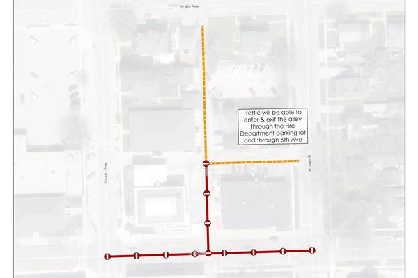 400 block of 5th Avenue in Rochelle to be closed week of March 16 for electric work