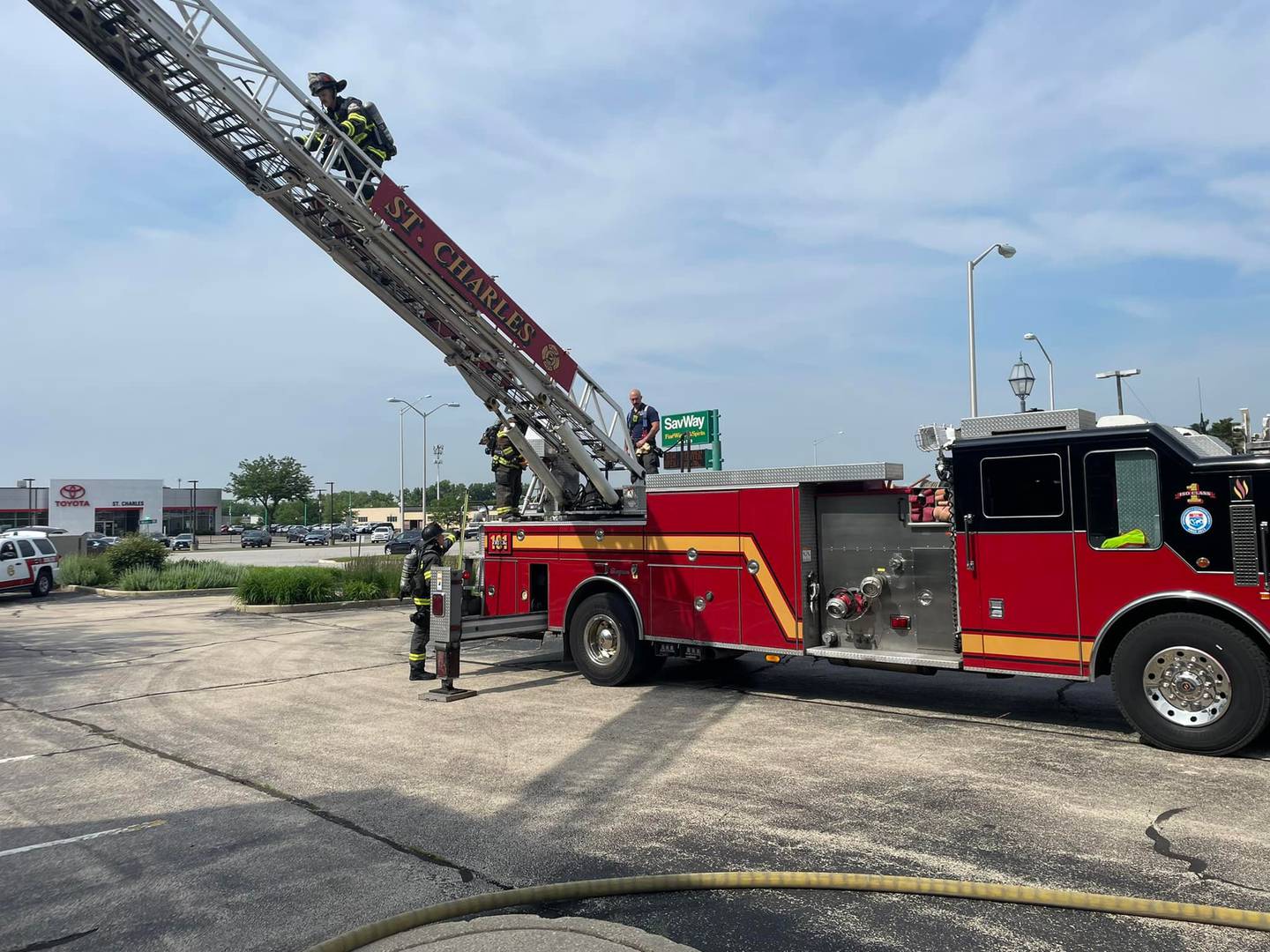 The St. Charles Fire Department recently hosted a multi-department training exercise in conjunction with the Illinois Fire Service Institute Cornerstone Training Program.