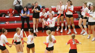 Photos: Ottawa volleyball beats Pontiac in three sets