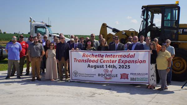 City of Rochelle holds groundbreaking for expansion of Rochelle Intermodal Transload Center