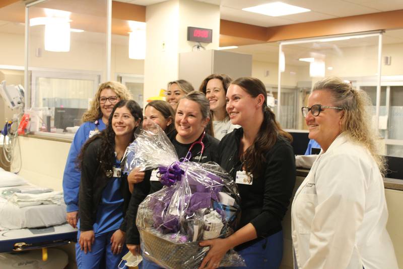 The Northwestern Medicine McHenry Emergency Department celebrates receiving the Emergency Nurses Association Lantern Award.