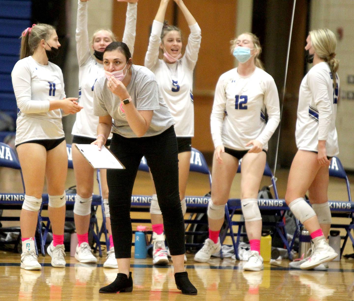 Lauren Kosecki, a graduate of Geneva High School and former athlete, is now girls varsity volleyball head coach at her alma mater and a teacher in the district.