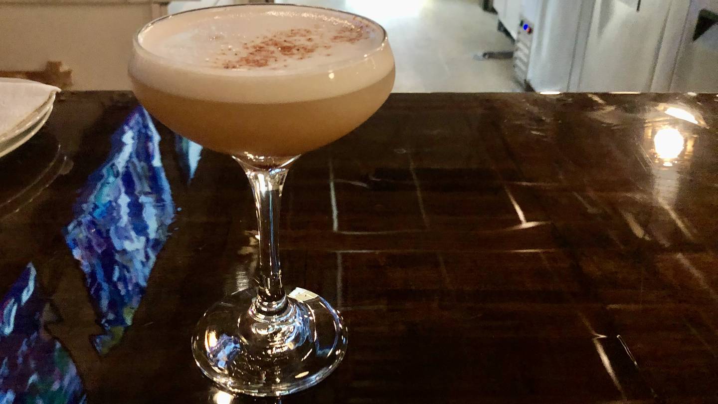 Iron Ridge, a smokey twist on a whiskey sour at Six19 Restaurant + Bar in Plano.
