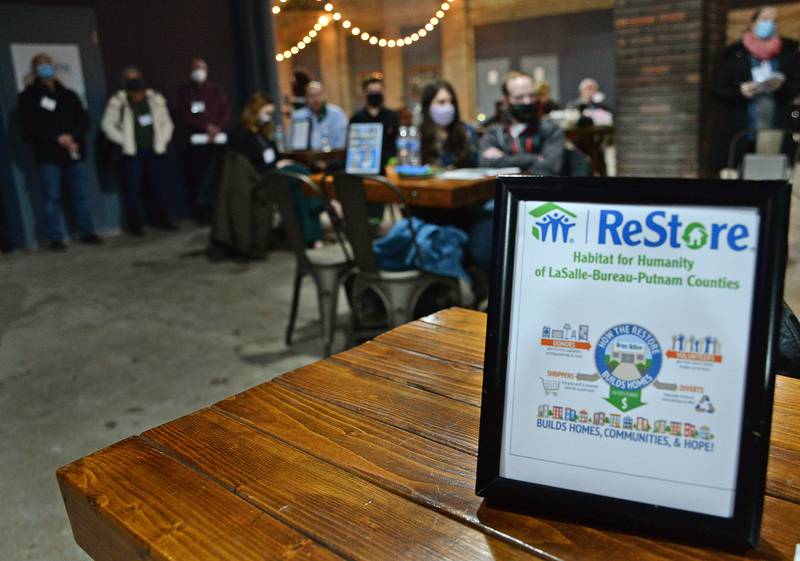 A nice crowd attended the reception Thursday at the Westclox building in Peru to hear about the new Habitat For Humanity ReStore which will be located in Peru.