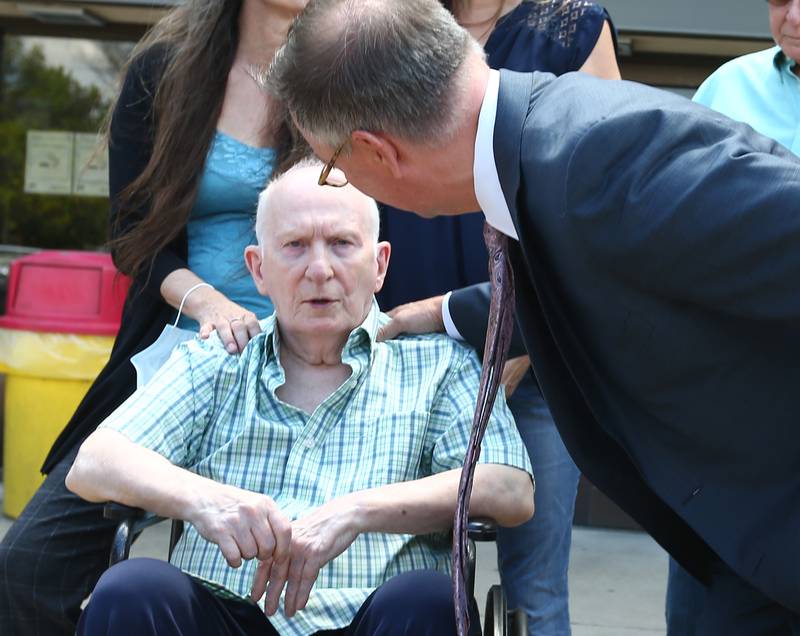 Chester Weger speaks at the La Salle County Government Complex at the on Monday, Aug. 1, 2022 in Ottawa.