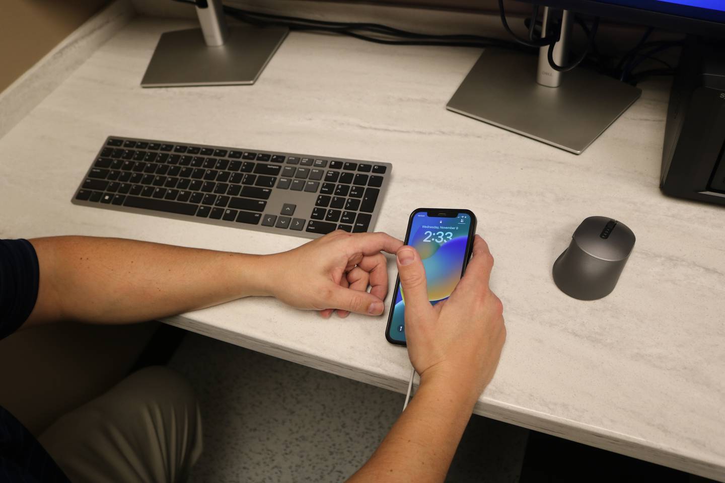 McHenry Detective Matt Voelker, seen here on Thursday, Nov, 10, 2022, shows how software recently purchased through an agreement between the city of McHenry and the McHenry County State's Attorney's office can help investigators get important information off of cell phones.