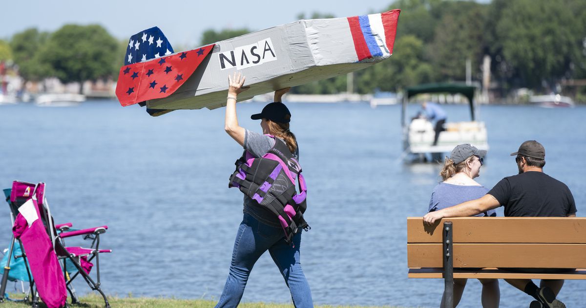 Photos Fox Lake's Cardboard Boat Race and Duck Derby Shaw Local