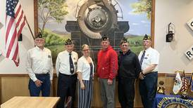 Gilkey speaks at Rochelle American Legion’s April meeting