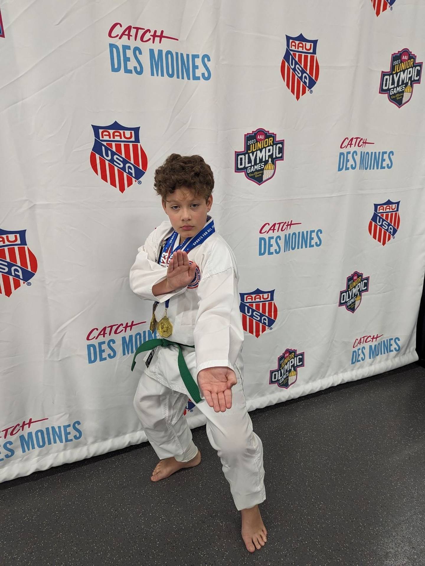 Three Marengo boys competed, won medals in AAU Junior Olympic Games in