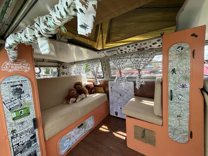 Here is the interior of Rob Hunter's 1970 VW bus. Hunter, a Byron resident, brought the bus to the 34th Annual Hib Reber Memorial Car Show in Byron on Saturday, July 12, 2025.