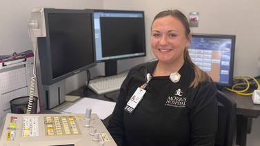 Radiological technologist Ainsley named Morris Hospital’s Fire Starter of the Month for December