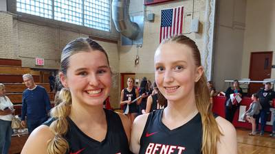 Benet volleyball sweeps Metea Valley in style ... and in new uniforms