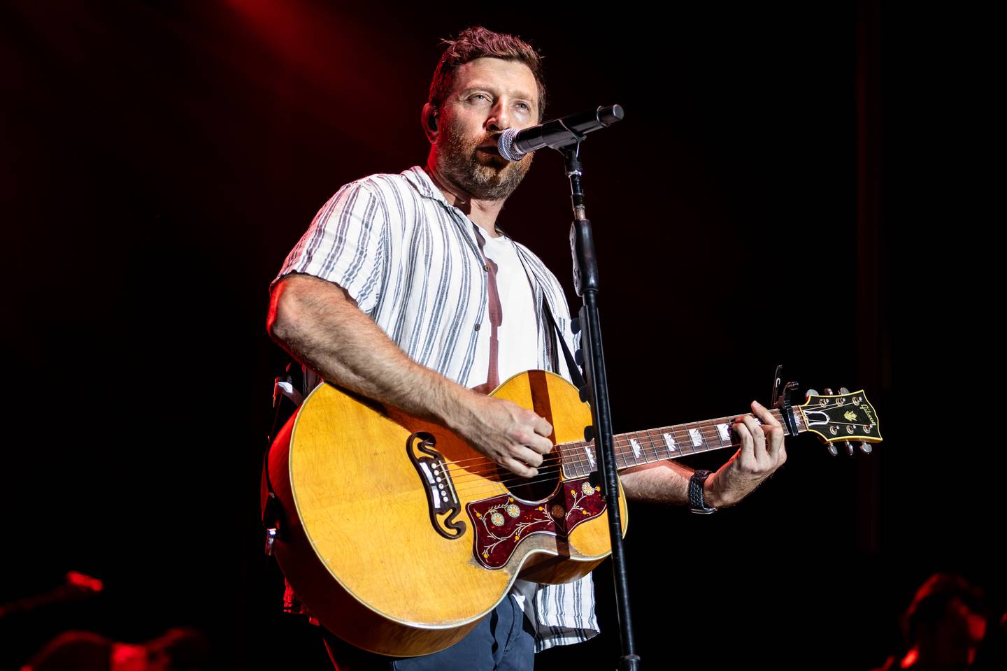 Brett Eldredge performs at Busey Bank Field at Joliet Memorial Stadium during Taste of Joliet on June 21, 2025.