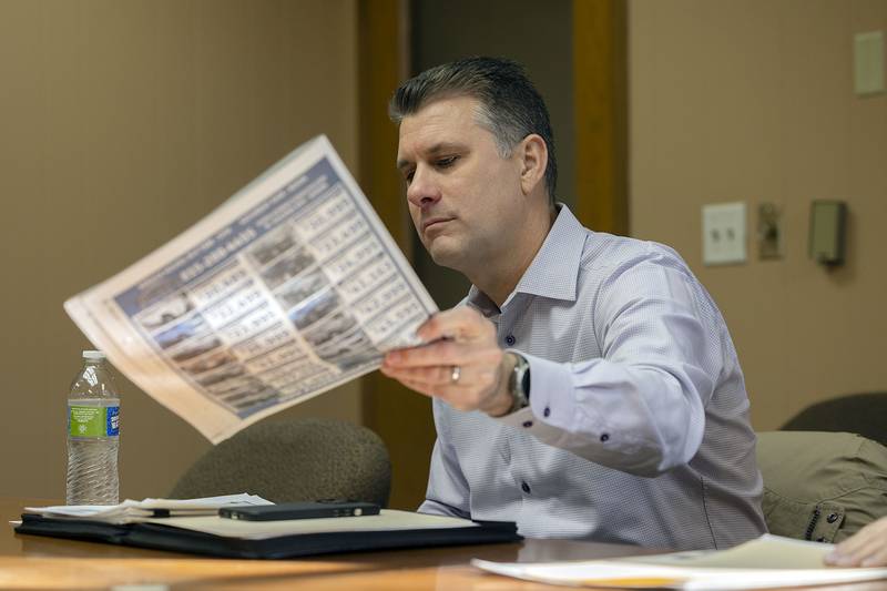 State senator Win Stoller stops by the Telegraph office Tuesday, Feb. 28, 2023 in Dixon to speak about a number of issues pertaining to his district. Stoller also made stops at the mayors office and chamber of commerce.