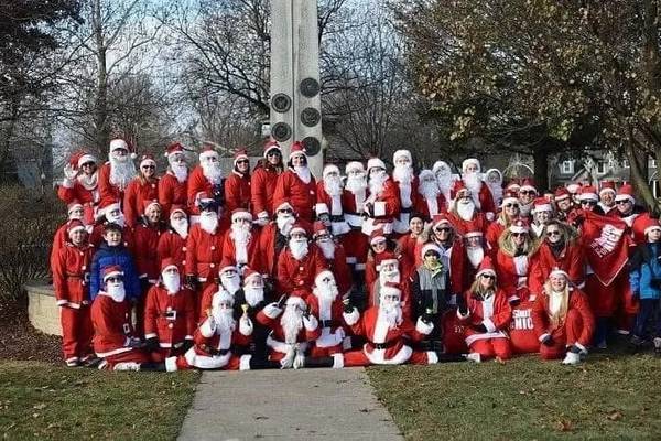 Santa walk in Yorkville benefits Suicide Prevention Services 