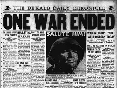 Historical covers for May 8: V-E Day in Europe ends World War I