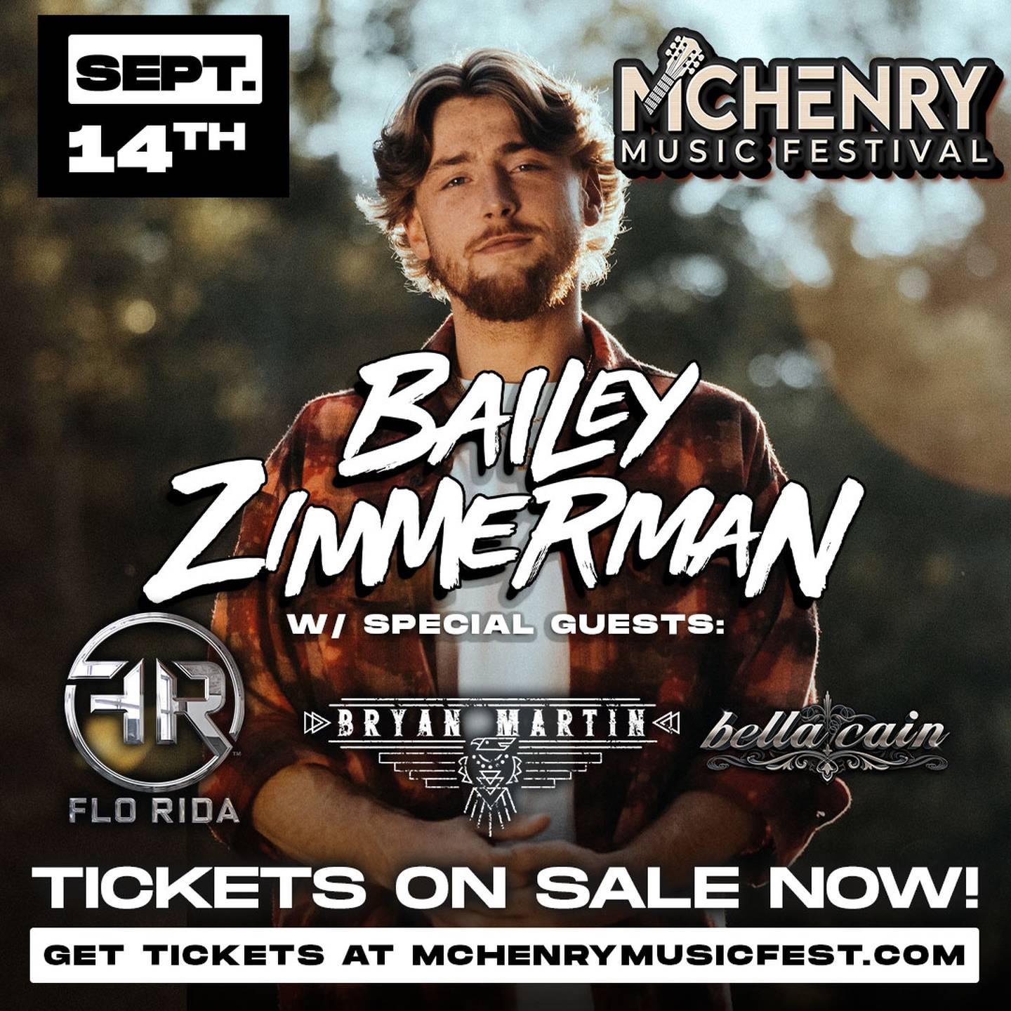 Country music star Bailey Zimmerman will headline the McHenry Music Festival Sunday, Sept. 14.