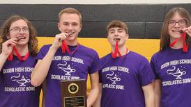Two Dixon High School students selected as top Scholastic Bowl players to compete on sectional team