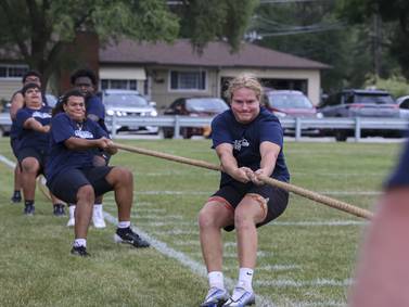 Revamped West Aurora offensive line shines in 25th annual ‘Battle of the Big Butts’ Lineman Challenge