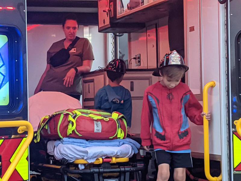 A family checks out an emergency vehicle at the Kendall County Sheriff's Office National Night Out event in 2024. The Kendall County Sheriff’s Office will holds its annual National Night Out celebration from 5 to 8:30 p.m. Tuesday, August 5, 2025 at the Kendall County Sheriff’s Office, 1102 Cornell Lane, Yorkville.