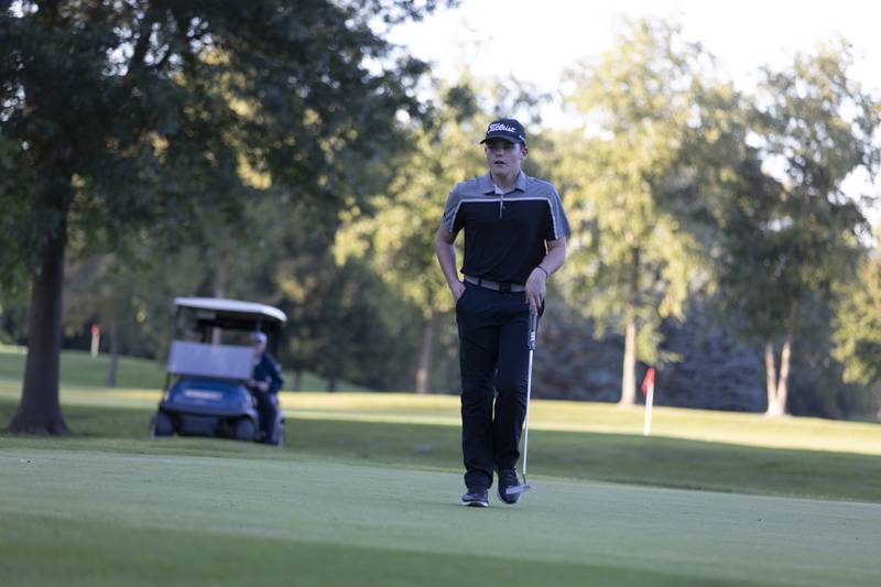 DeKalb sophomore Jonah Keck waits for his turn at the Kish Cup Thursday against Sycamore.