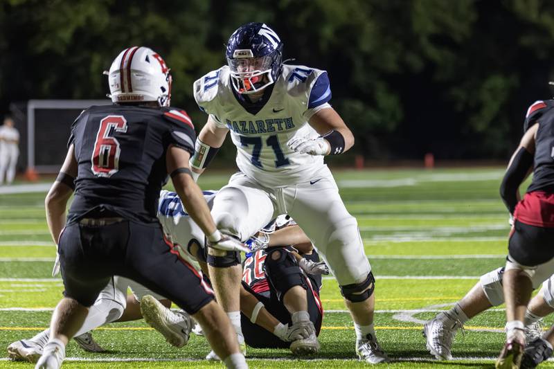 Nazareth's Luke Injaychock is the No. 1 ranked interior offensive line prospect in the state, according to 247Sports.